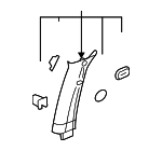 Upper Center Pillar Trim