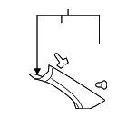 15782066 - Body: Windshield Pillar Trim for Saab: 9-7x Image