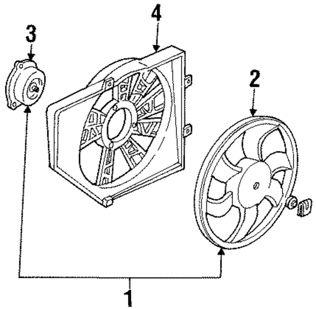 RF60 - Cooling System: Fan Assembly for Ford: Escort | Mercury: Tracer Image