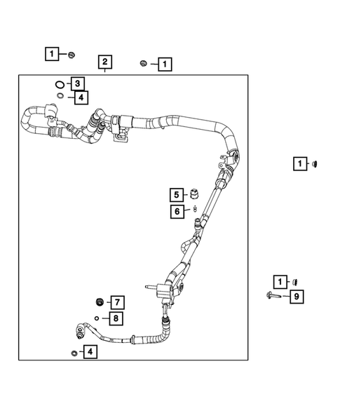 Air Conditioner and Heater Plumbing for 2024 Jeep Gladiator #0