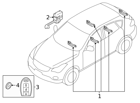 Electrical Components for 2016 INFINITI QX50 #1