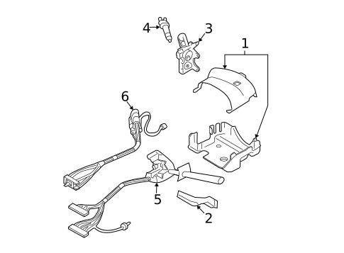 Shroud, Switches & Levers for 2008 Buick LaCrosse #0