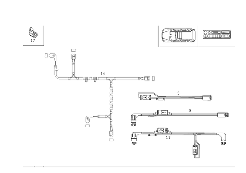 Wiring Harness Beam Waveguide (D2B) for 2001 Mercedes-Benz ML 55 AMG&reg; #0