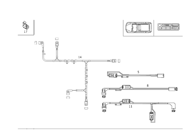 1635400109 - Electrical System: Wiring Harness for Mercedes-Benz: ML320, ML430, ML55 AMG Image image