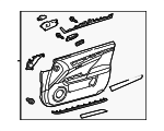 6761030N5048 - Body: Door Trim Panel for Lexus: GS300, GS350 Image