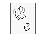 6764530090 - Body: Door Trim Panel Bracket for Lexus: GS F, GS Turbo, GS200t, GS300, GS350, GS450h Image