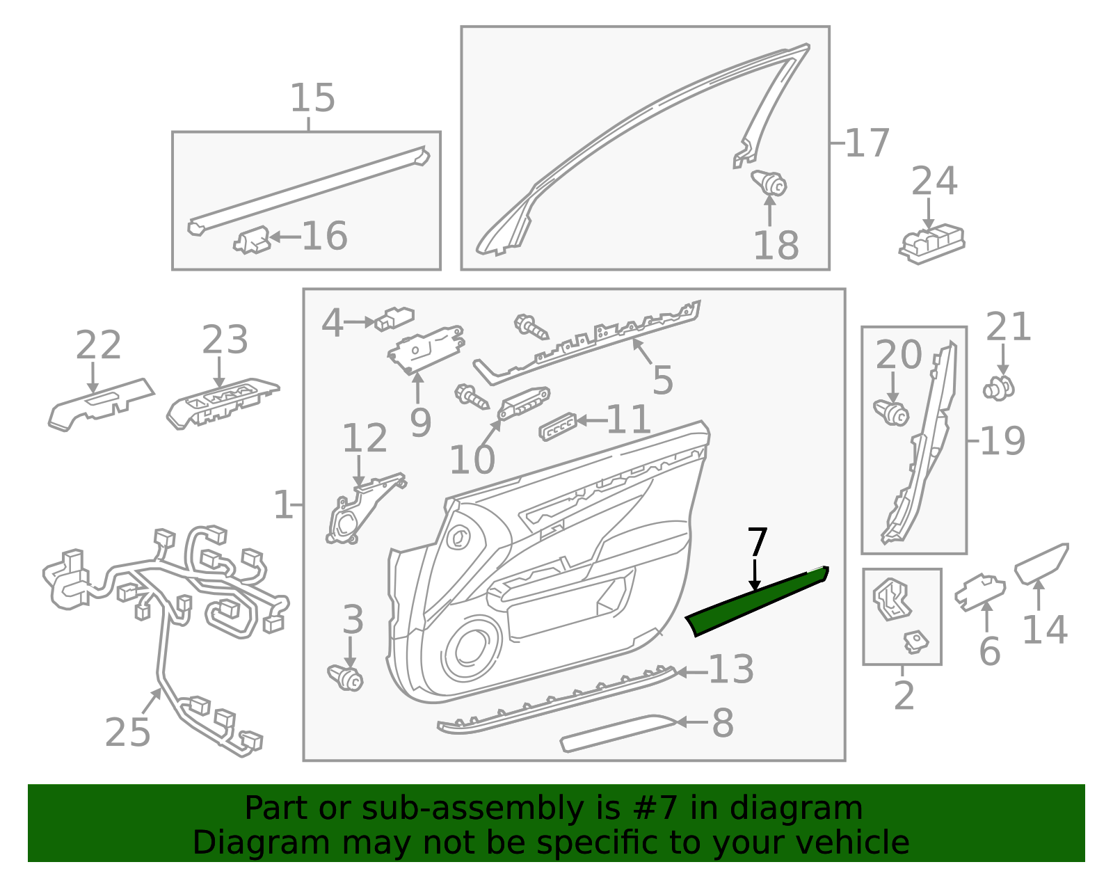 67782-30370-B0 - Upper Trim - 2013-2015 Lexus | My L Parts