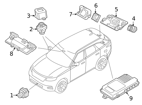 Electrical Components for 2022 Land Rover Range Rover Velar #3