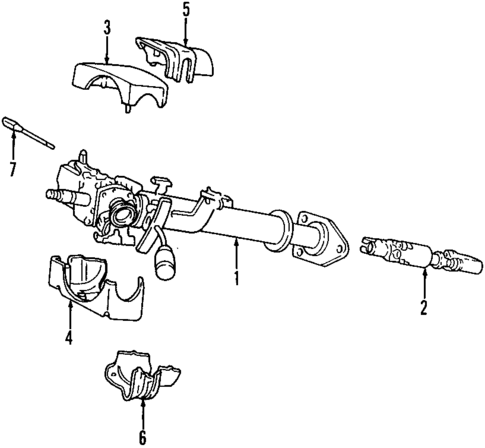 Steering Column for 1996 Dodge B3500 #0