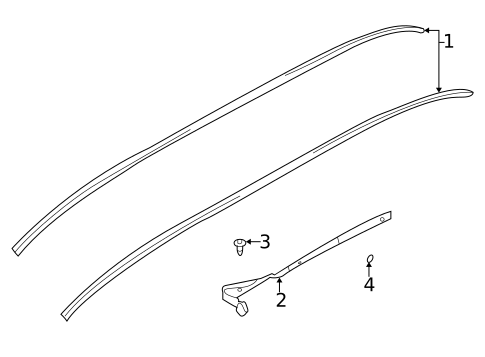Exterior Trim - Roof for 2005 Kia Sedona #0