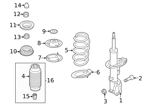 Shocks & Struts for 2018 Kia Rio #0