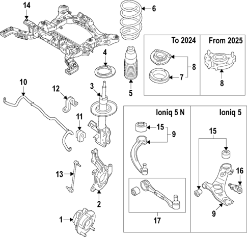 Front Suspension for 2024 Hyundai Ioniq 5 #0