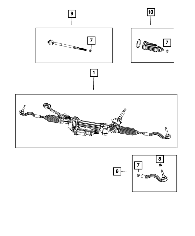 « 68624788AA – Steering : À Crémaillère Engrenage, Transmission Intégrale pour Mopar Image »