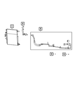 68430014AC - : Oil Cooler Pressure And Return Hose And Tube for Mopar Image