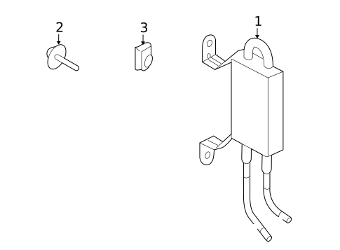 Power Steering Oil Cooler for 2008 Ford E-350 Super Duty #0