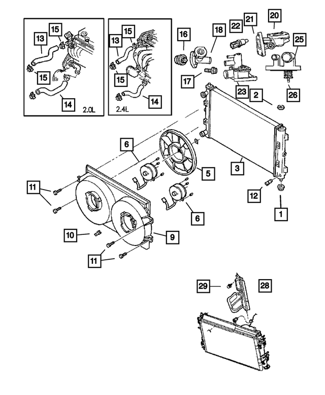 4758300 - Cooling: Radiator Isolator for Mopar Image image