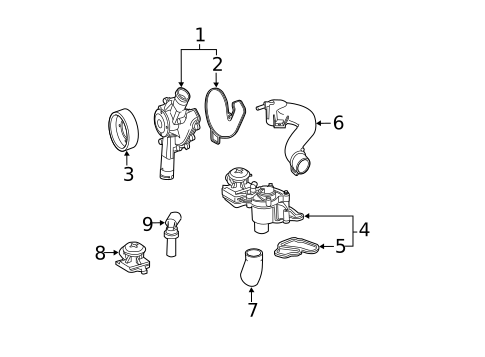 Hoses & Pipes for 2011 Mercedes-Benz CL600 #0