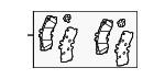 446548270 - Brakes: Disc Brake Pad Set for Lexus Image