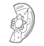 477810E090 - Brakes: Splash Shield for Lexus Image