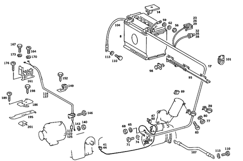Battery, Starter/Alternator Cable for 1986 Mercedes-Benz 190D #5