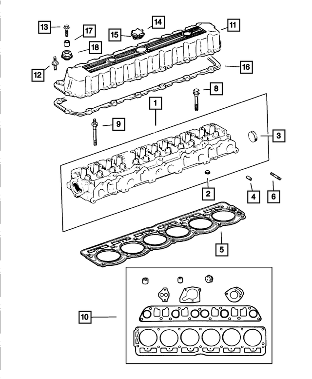 53010334 - : Cylinder Head for Mopar Image