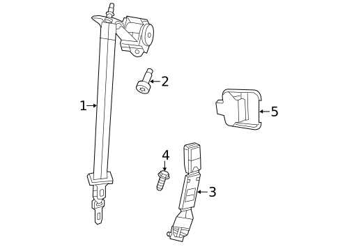 Seat Belt for 2023 Dodge Durango #2