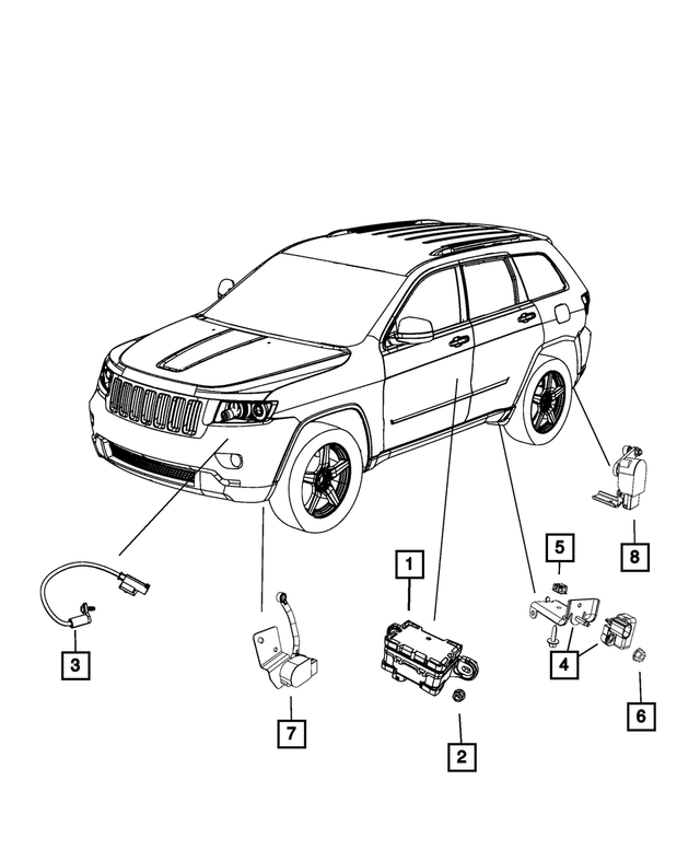 56029469AA - Electrical: Dynamics Sensor for Mopar Image