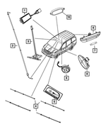 1VU38HDAAB - Interior Trim: Auxiliary Lamp for Mopar Image