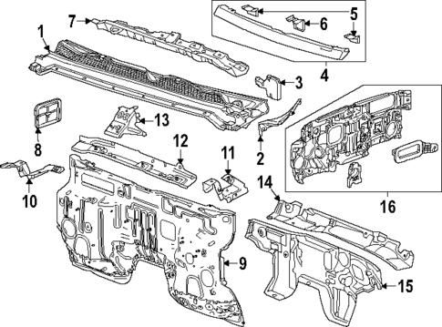 Cowl for 2023 Chevrolet Colorado #0