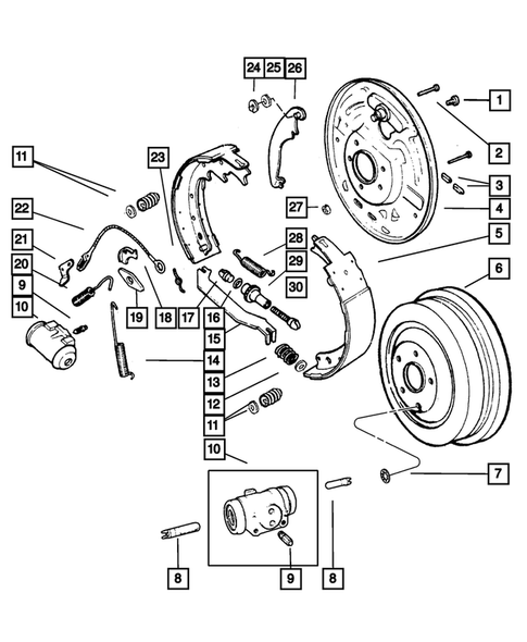 Rear Brakes for 2002 Jeep Liberty | Mopar Factory Parts