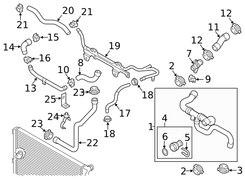 Hoses & Lines for 2013 Audi TTS Quattro #2