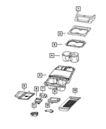 7EZ67DX9AA - : Cup Holder Bezel for Mopar Image