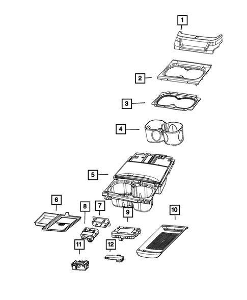 Consoles for 2021 Chrysler Voyager #3