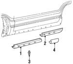 8971581090 - Body: Rocker Molding for Acura: SLX Image