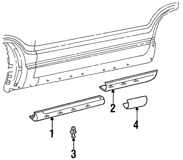 8971974840 - : Rocker Molding for Acura Image