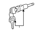3B0905855H - Steering: Ignition Cylinder for Volkswagen: Passat Image
