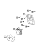 4672579AA - Electrical: Adaptive Cruise Control Sensor for Mopar Image