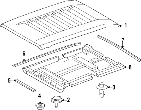 Exterior Trim - Hood for 2024 Toyota Tacoma #0