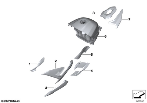 Painted Parts for 2022 BMW-Motorrad M 1000 R #1