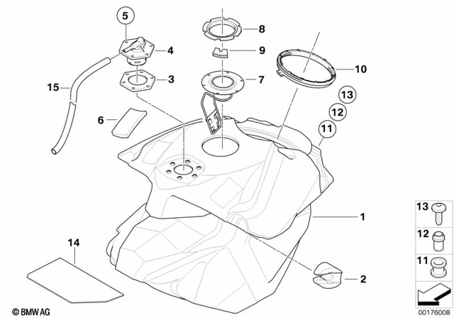 16117711021 - : Fuel Tank for BMW-Motorrad Image