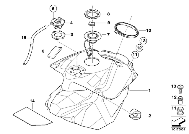 16117711021 - : Fuel Tank for BMW-Motorrad Image