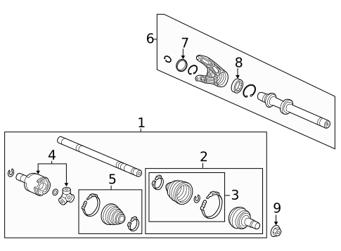 Drive Axles for 2024 Acura TLX #0