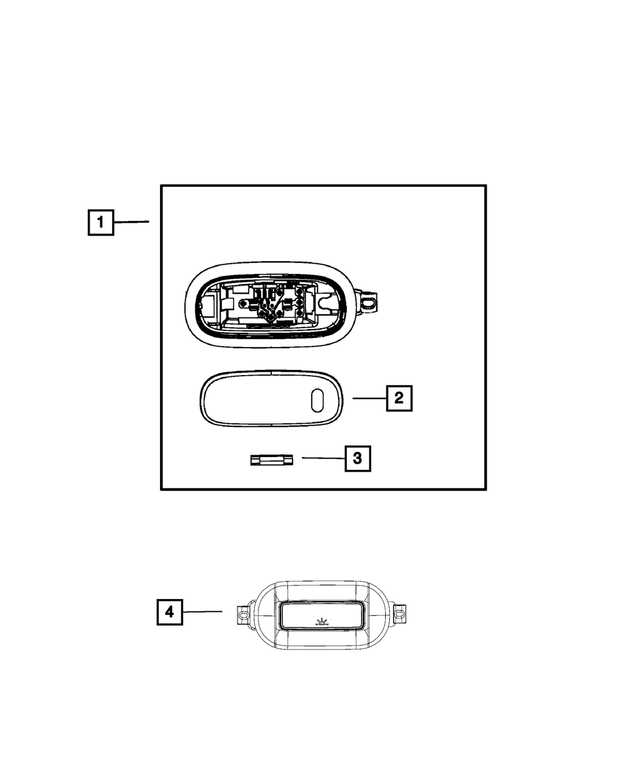 5JG55HL1AD - Electrical: Dome Lamp for Mopar Image