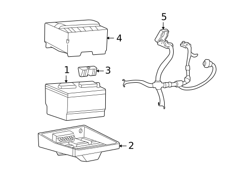Battery & Related Components for 2003 Lincoln Aviator #0