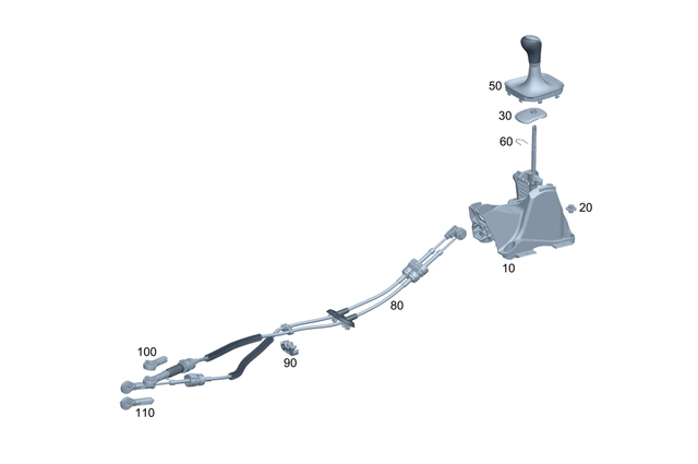 2473600009 - Manual Transmission: Center Gearshift for Mercedes-Benz: 180b, GLA250, GLA35 AMG, GLA45 AMG, GLB250, GLB35 AMG Image image