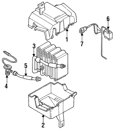 Evaporator Components for 1991 Subaru Justy #0