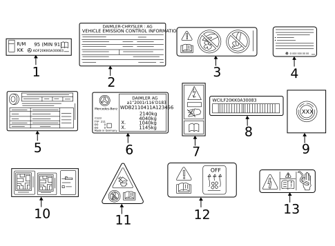 Information Labels for 2020 Mercedes-Benz CLA45 AMG #0