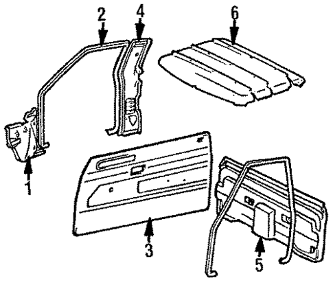 Interior Trim for 1986 Toyota 4Runner #0