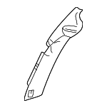 10435103 - Body: Rear Pillar Trim for Chevrolet: Venture | Oldsmobile: Silhouette | Pontiac: Montana, Trans Sport Image