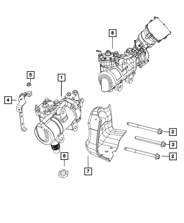 68575539AB - Steering: Power Steering Gear for Mopar Image